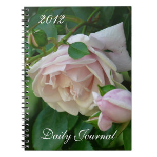 Pink Roses-Daily Journal-Year Notebook