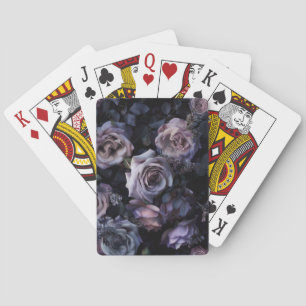 Pink Roses Dark & Moody Playing Cards