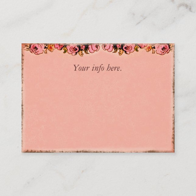 Pink Roses Design Carte de profil d'entreprise (Devant)