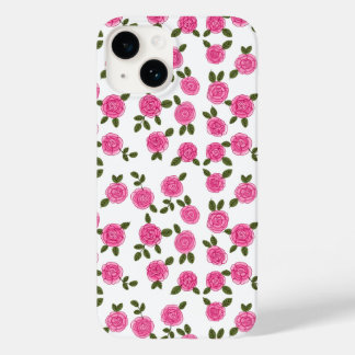 Pink roses floral Case-Mate iPhone 14 case