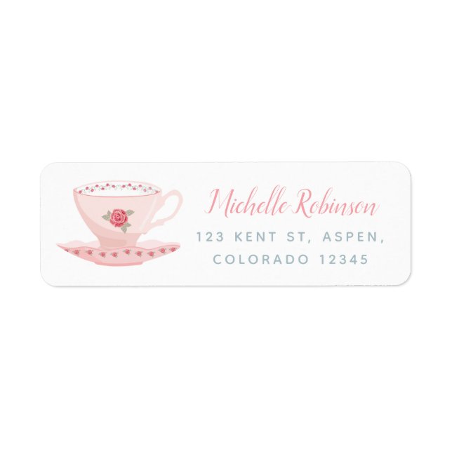 Pink Roses Floral Tea Party (Front)