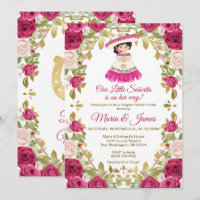 Pink roses Flowers Mexican Fiesta Couples shower 