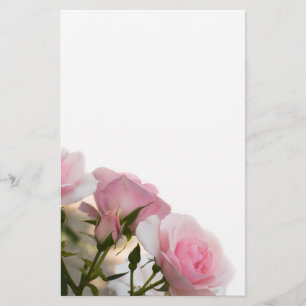 Pink roses flyer