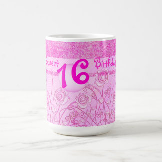 Pink roses for Sweet 16 mug