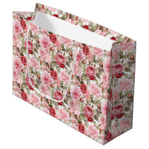 Pink Roses Gift Bag