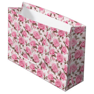 Pink Roses Gift Bag
