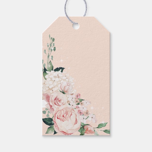 Pink Roses Gift Tag (Front)