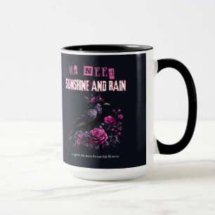 Pink Roses Gothic Mug