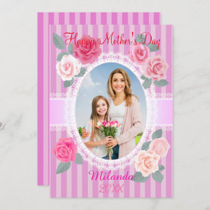 Pink Roses Happy Mother’s Day Card