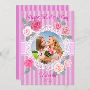 Pink Roses Happy Mother’s Day Card