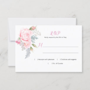 Pink Roses Hydrangeas Greenery RSVP