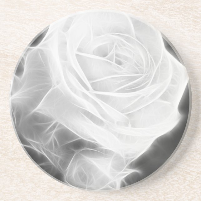 Pink Roses in Anzures 2 Crystal Coaster (Front)