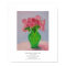 Pink Roses in Green Vase