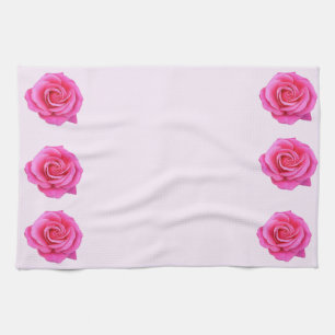 Pink Roses Kitchen Towels