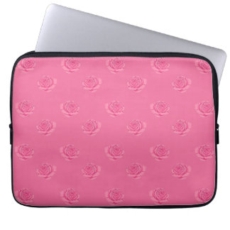 Pink roses laptop sleeve