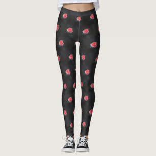 Pink roses leggings