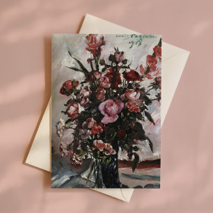 Pink Roses Lovis Corinth Card