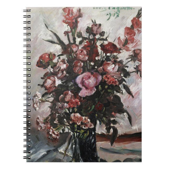Pink Roses | Lovis Corinth Notebook (Front)