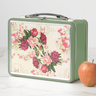 Pink Roses Lunch Box