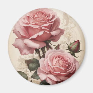 Pink Roses Magnet