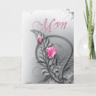 Pink Roses Mother's Day Card