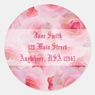 Pink Roses Mother's Day Classic Round Sticker