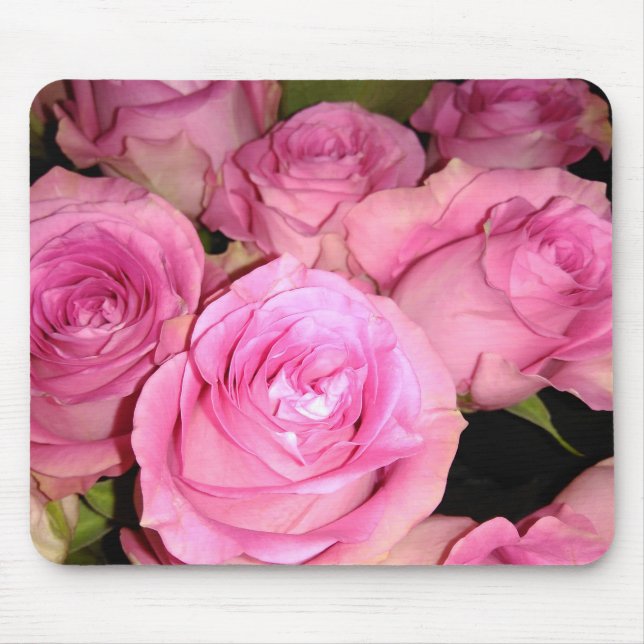 Pink Roses Mouse Pad (Front)