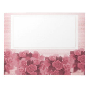 Pink Roses Notepad