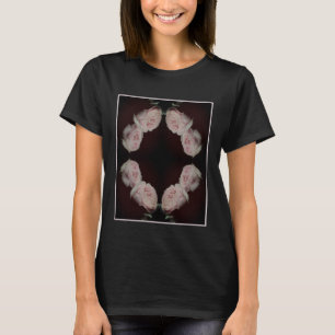 Pink Roses Pair Vintage Abstract T-Shirt