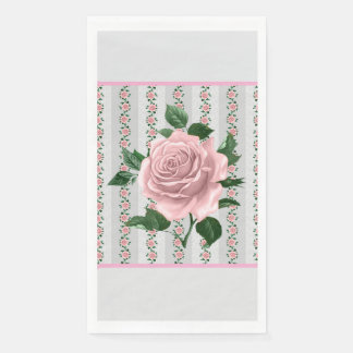 Pink Roses Paper Napkin