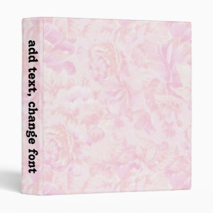 Pink Roses Pattern Binder