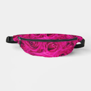 PINK ROSES PATTERN FANNY PACK