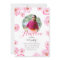 Pink Roses Photo Birthday Invite