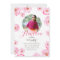 Pink Roses Photo Birthday Invite
