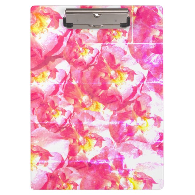 Pink Roses Photo Clipboard (Front)