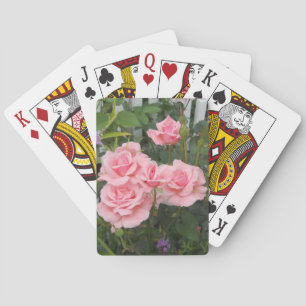 Pink Roses Playing Cards