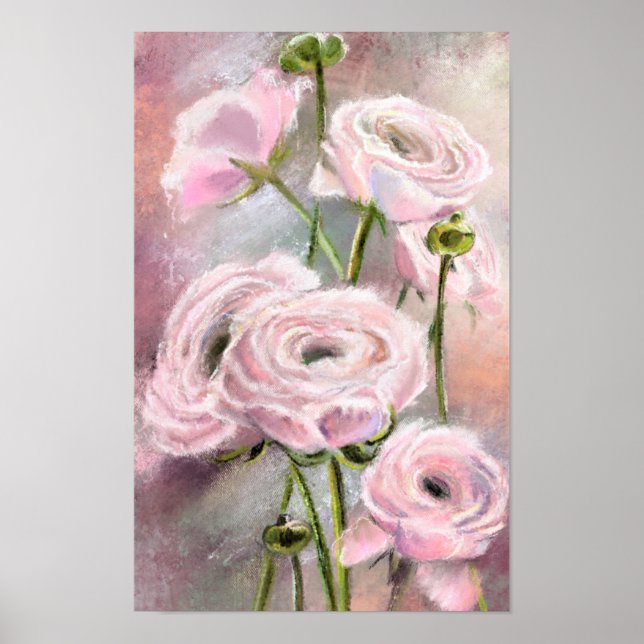 Pink Roses Poster (Front)