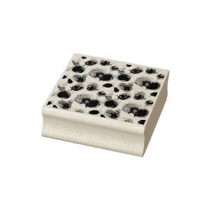 Pink roses rubber stamp