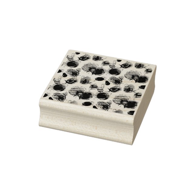 Pink roses rubber stamp (Stamp)