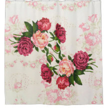 Pink Roses Shower Curtain
