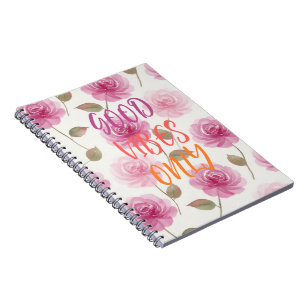 Pink Roses Spiral Photo Notebook