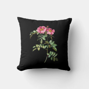 Pink Roses Throw Pillow