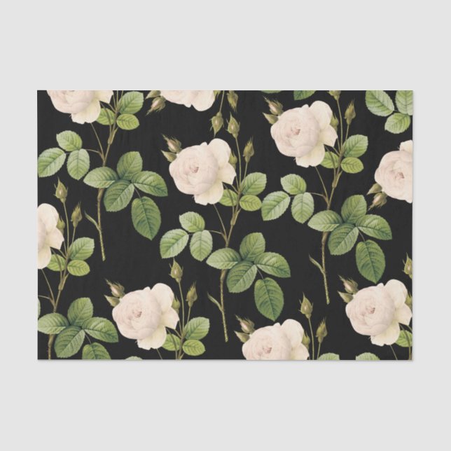 Pink Roses Tissue Paper (Front)