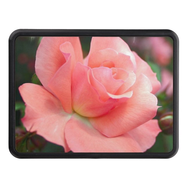 Pink Roses Trailer Hitch Cover (Front)