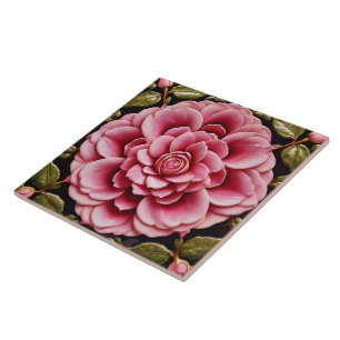 Pink Roses Trendy Beautiful Collection Tile