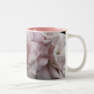 Pink Roses Two-Tone Coffee Mug