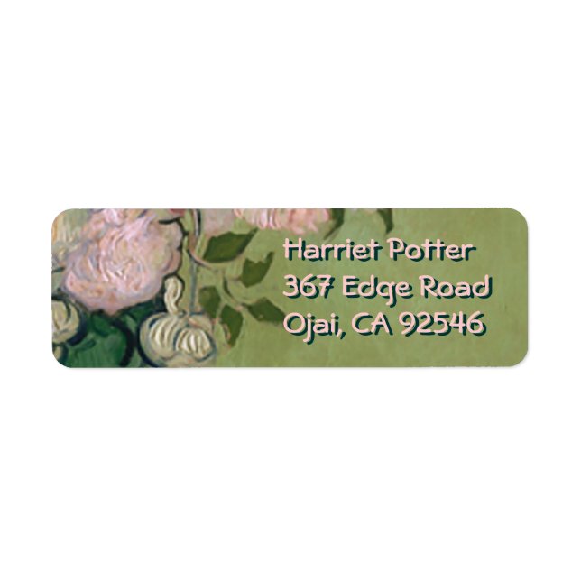 Pink Roses Van Gogh Fine Art (Front)