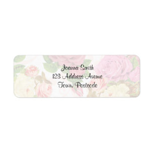 Pink roses vintage floral pattern