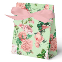 Pink Roses Vintage Style Favour Box