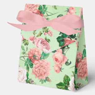 Pink Roses Vintage Style Favour Box